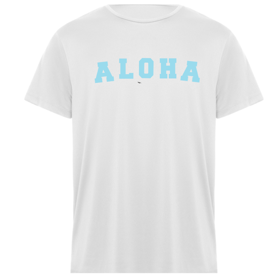 Wetshirt blanc Island Roots palmier surf