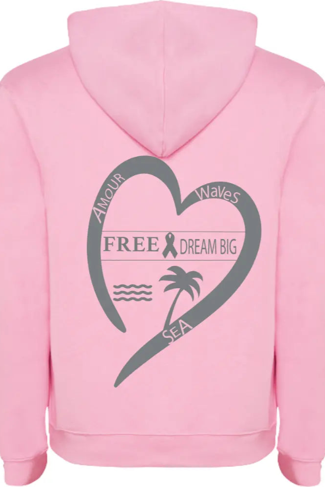Sweat Octobre Rose Édition Limitée alohasurfwear en coton biologique