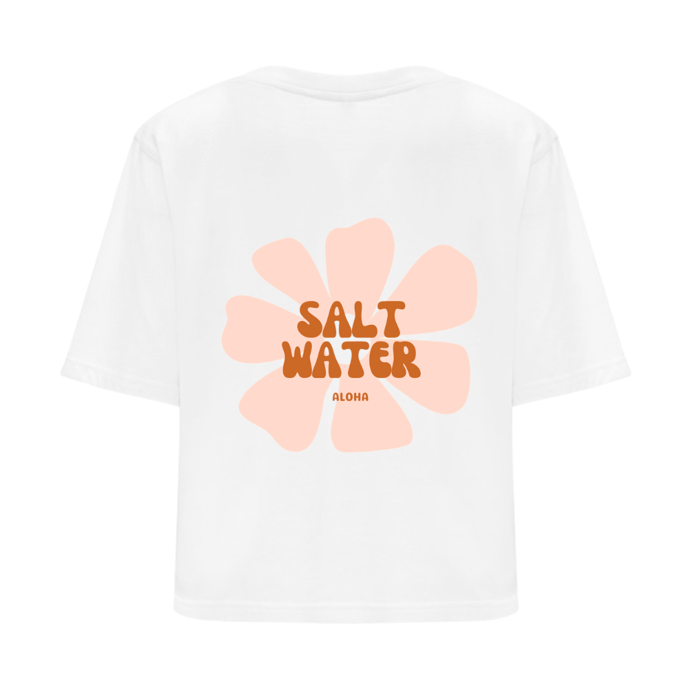 T-shirt crop Femme Salt water