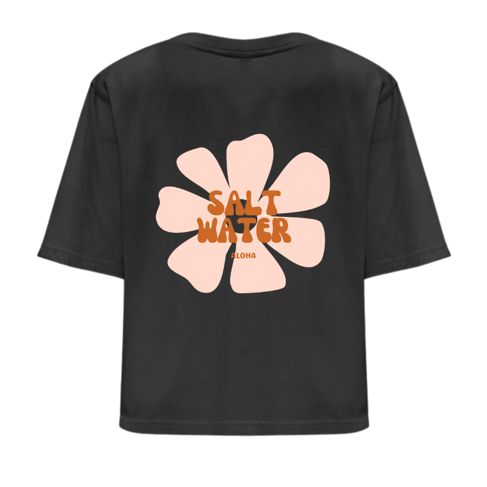 T-shirt crop Femme Salt water
