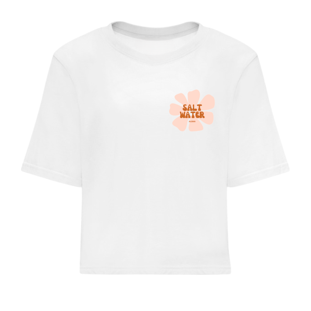 T-shirt crop Femme Salt water