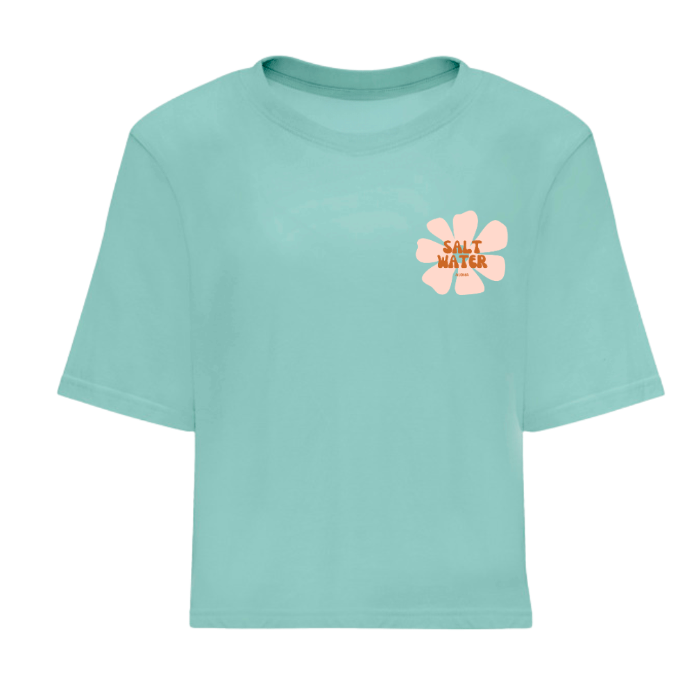 T-shirt crop Femme Salt water