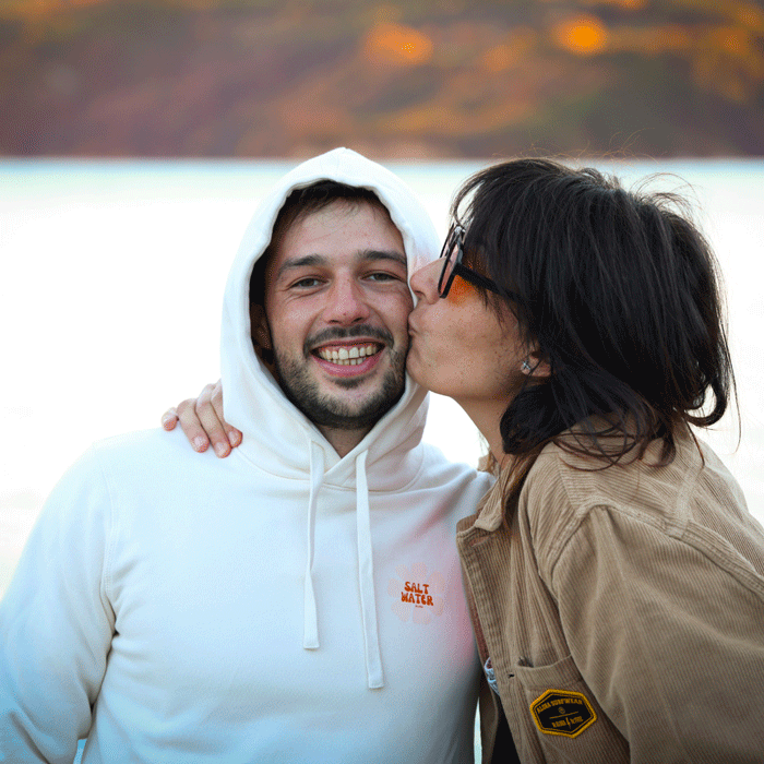 Sweat à capuche unisexe Salt water