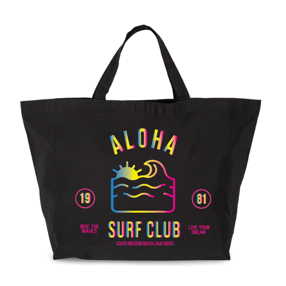 le tote bag Noir San Diego Surf Club XL