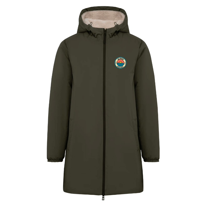 Veste imperméable éco-responsable Alohasurfwear kaki homme