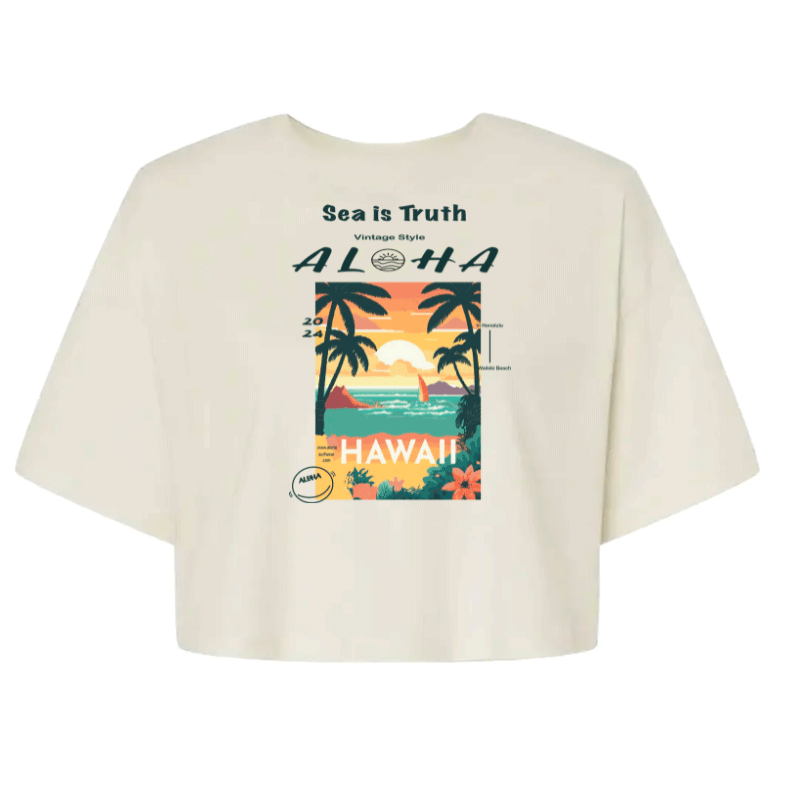 T-Shirt Crop Top Honolulu
