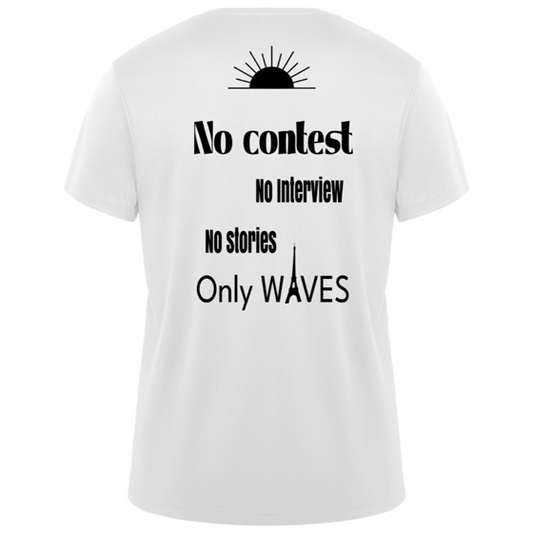 Wetshirt surf blanc No Contest Only Waves