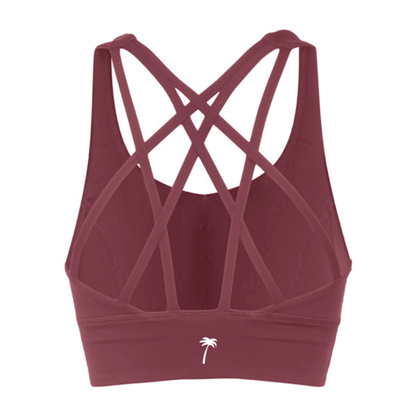 brassière sport femme berry red maintien élevé