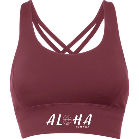 brassière sport femme berry red maintien élevé