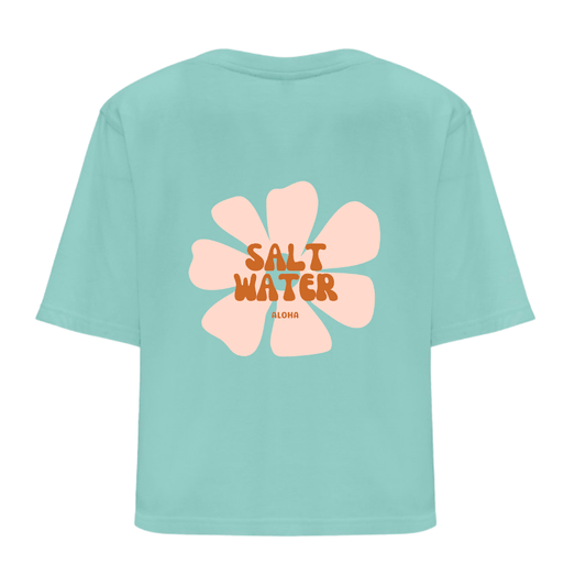 T-shirt crop Femme Salt water