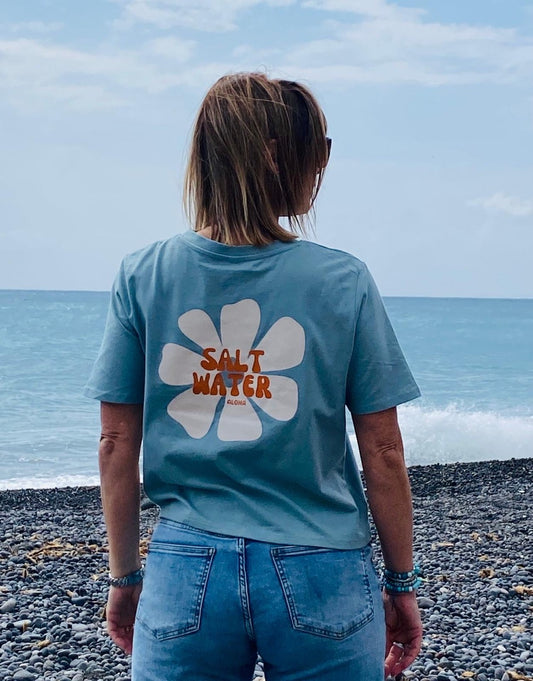 crop femme couleur vert d'eau salt water