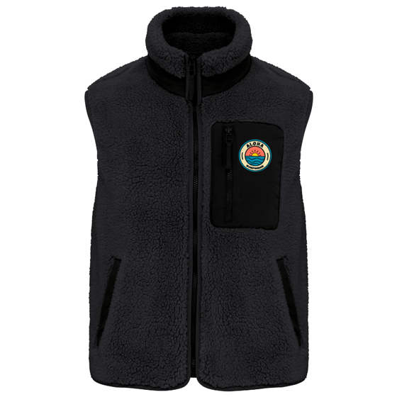 veste Sherpa sans manches écoresponsable