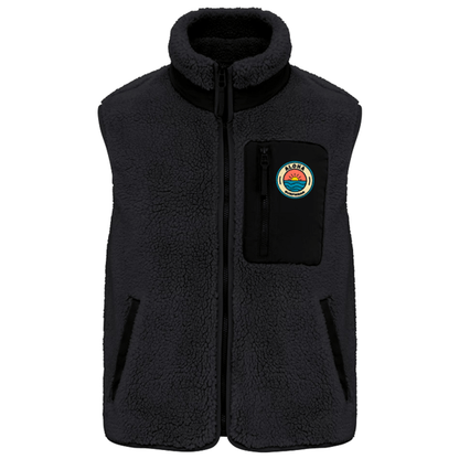 veste Sherpa sans manches écoresponsable