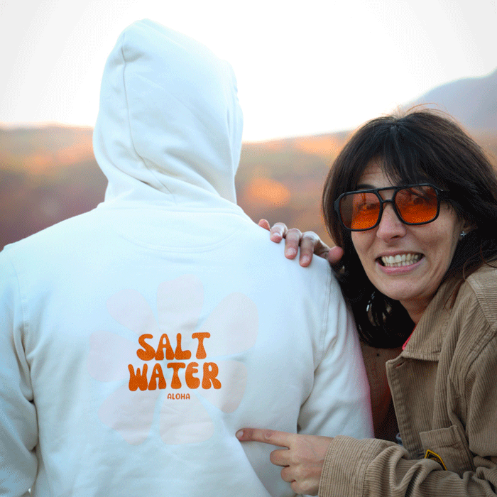 Sweat à capuche unisexe Salt water