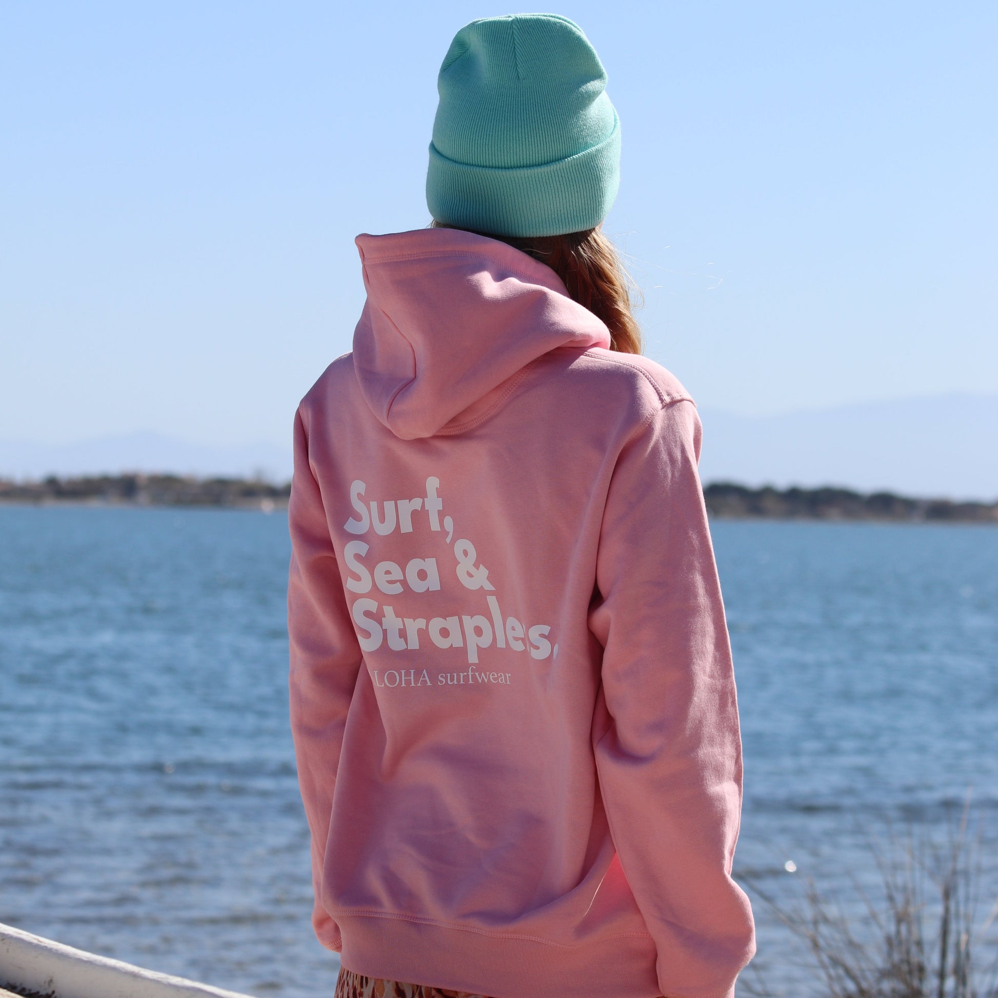 sweat a capuche rose unisexe 