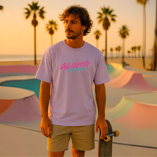 T-shirt unisexe oversize surf Miami Vice
